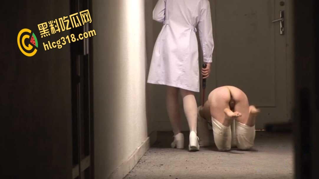 猎奇变态大瓜，废弃的医院里遛狗玩k9束缚，人形犬电击不断惨叫 ,  !-4