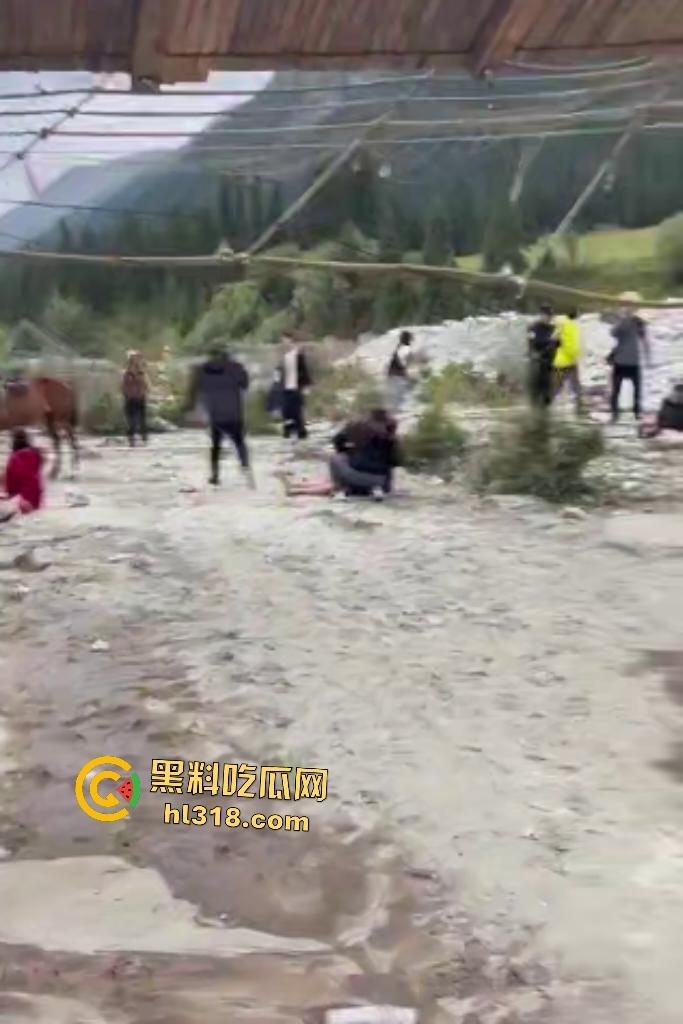 新疆伊犁昭苏县夏塔景区吊桥断裂29人滑落5死22伤，桥虽不高但下面就是激流的河水，直接能摔死！
