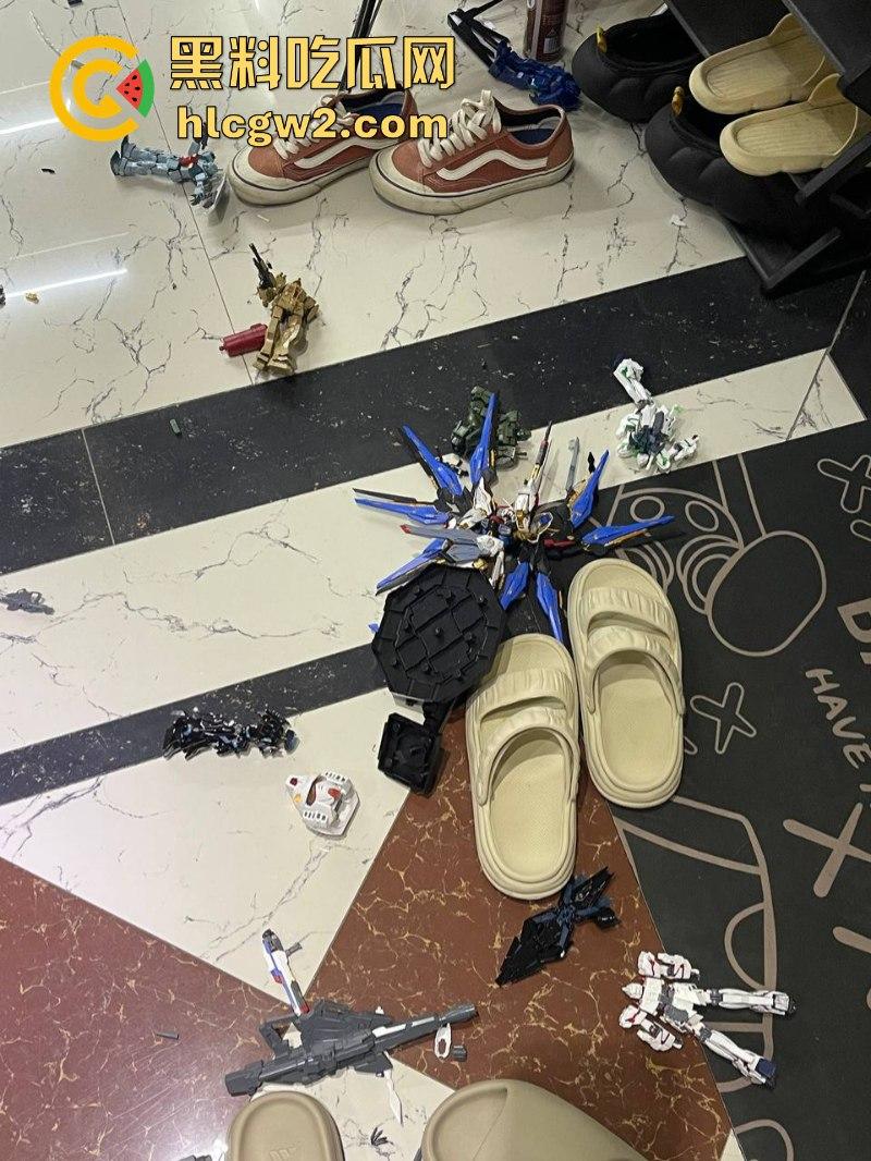 大型崩溃现场！高达爱好者男子与老婆吵架 上万模型珍藏被老婆砸毁 看完血压飙升！-11