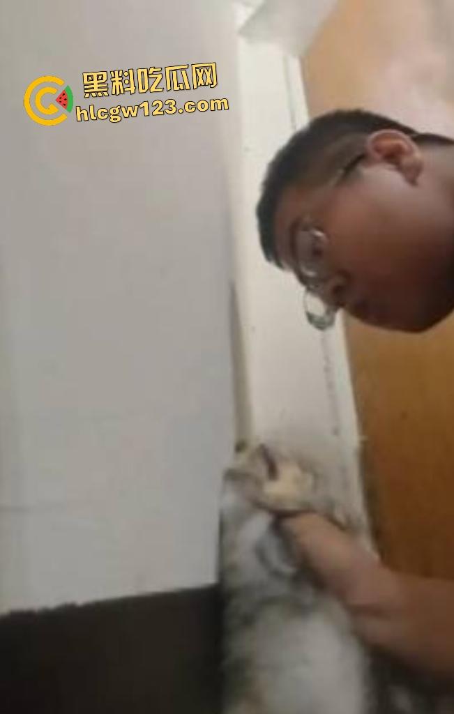 台湾现役军人25岁退役宪兵【林男】自拍虐猫直接卡猫脖子窒息,猫抓到越狠他越用力!-5