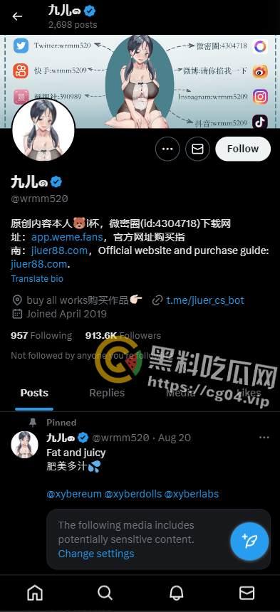 推特女菩萨【九儿】 温柔妹妹被抓 因得罪同行被举报 牟利500多万 干网黄真赚钱!九儿姐姐还能等到你出来的那一天吗-1