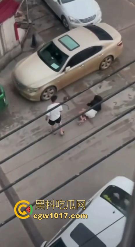 街头白衣猛男当街暴打短裙少妇,猛扯白裙少妇,直接一个过肩摔,把人摔得狗吃屎一样,手中钱散落街头!-2