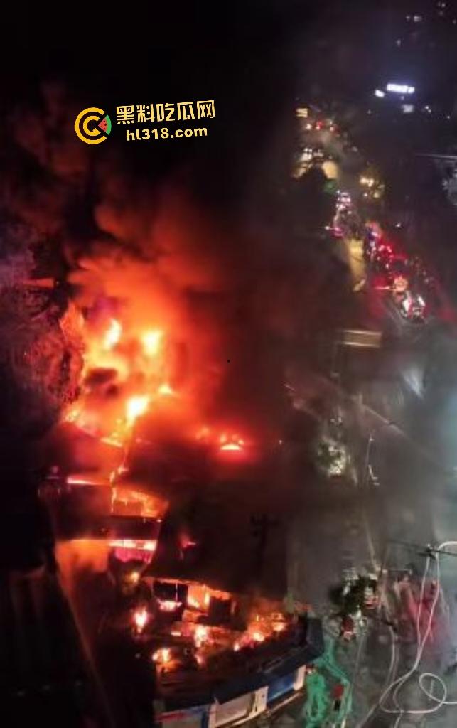 重庆石桥铺交易城凌晨大火惊魂!花卉盆栽五金狂燃一小时,消防鏖战扑灭幸无人伤亡,不然市长得下岗了!-2