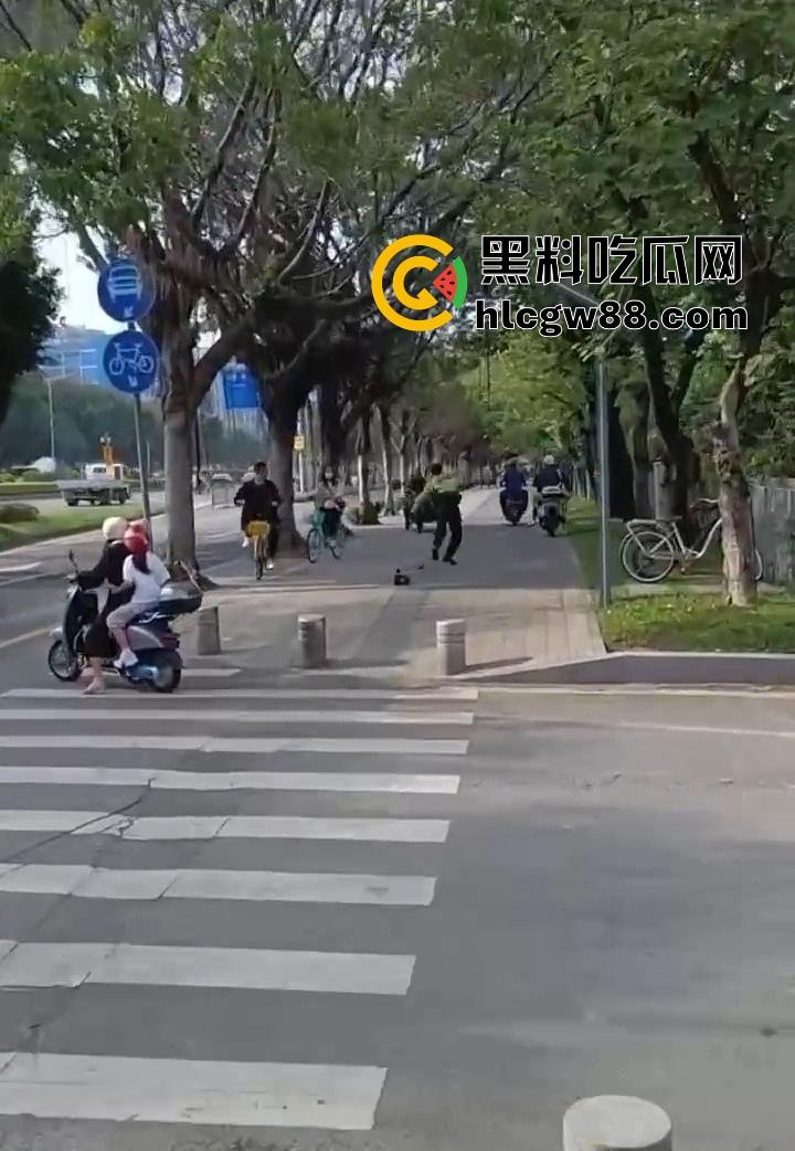 广州电动车整治引爆街头战火,交警暴力执法引众怒,市民直接干翻警车轮胎放气反击!-10